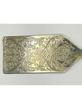 Sheffield Kings Silverplate Vintage Lasagna Pie Cake Embossed Rectangle Server